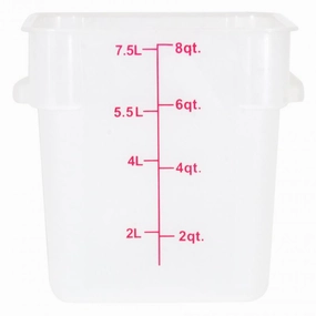 Nella 8 Qt Square Food Storage Container, Translucent Figurines,Home Decor Statues