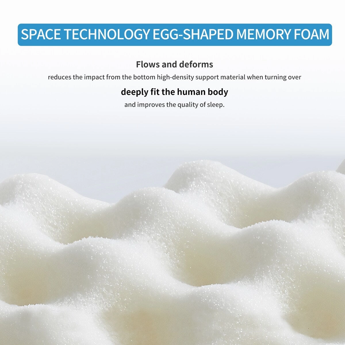 Nestfair 6 Inches Gel and Charcoal Infused Memory Foam Mattress - White