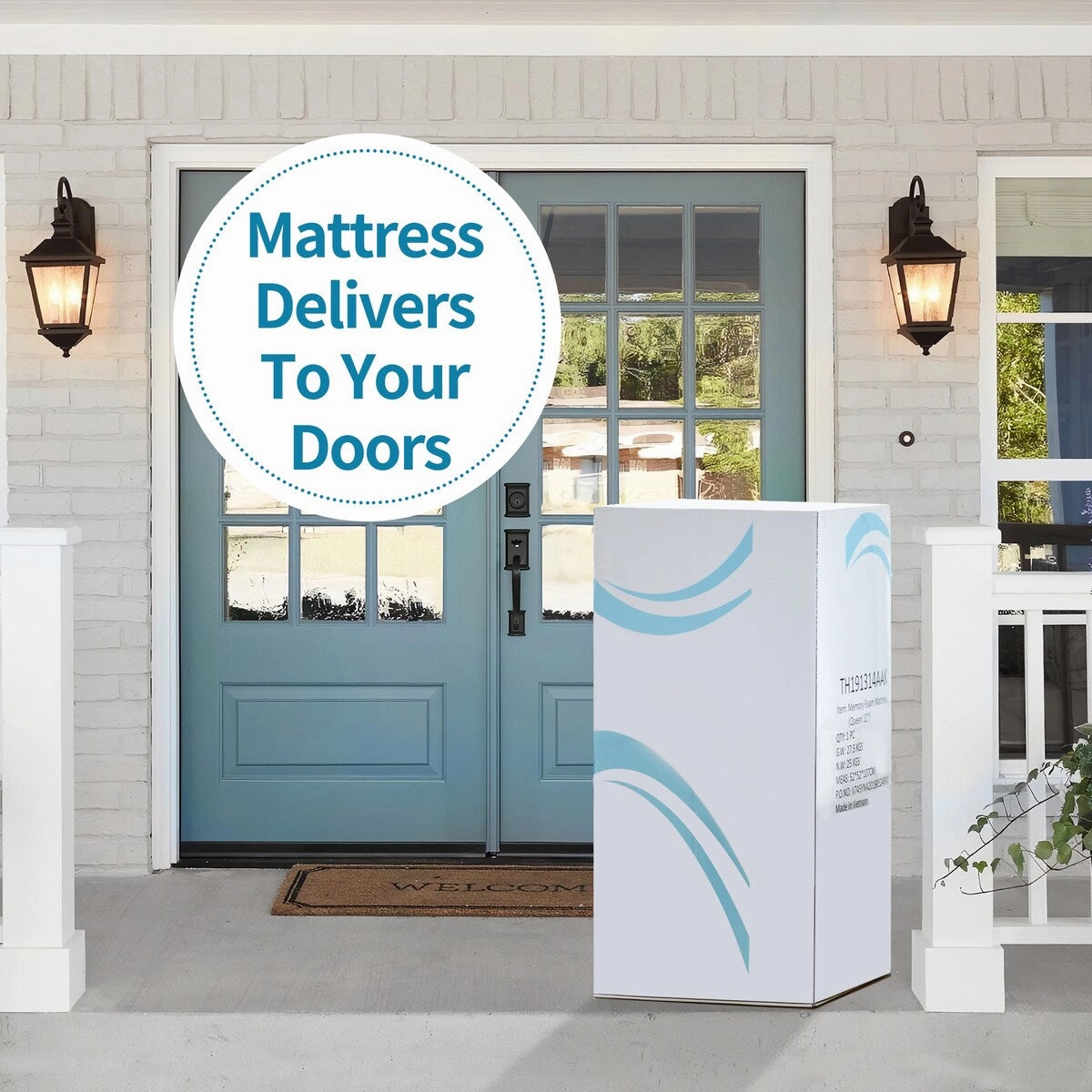 Nestfair 6 Inches Gel and Charcoal Infused Memory Foam Mattress - White