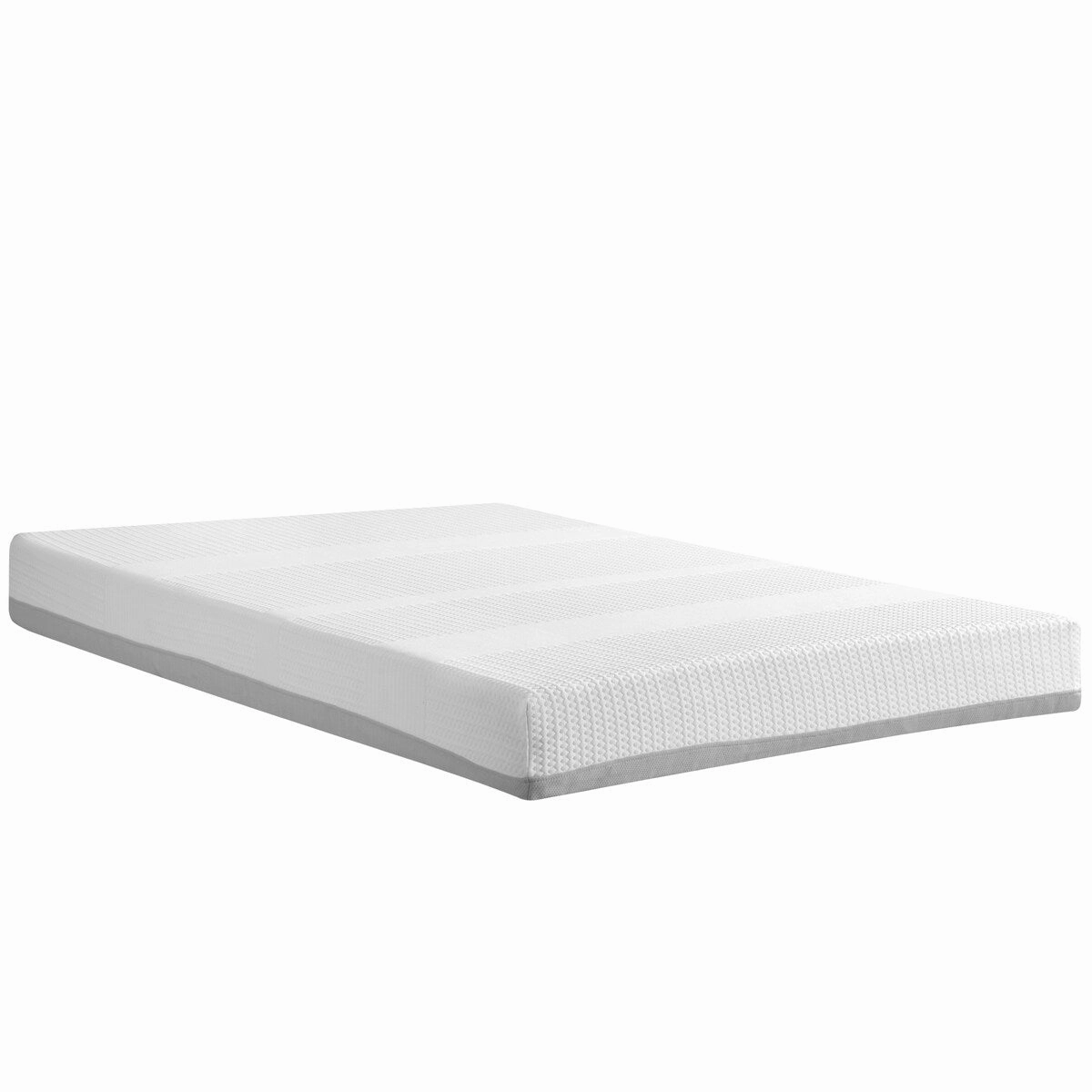 Nestfair 6 Inches Gel and Charcoal Infused Memory Foam Mattress - White