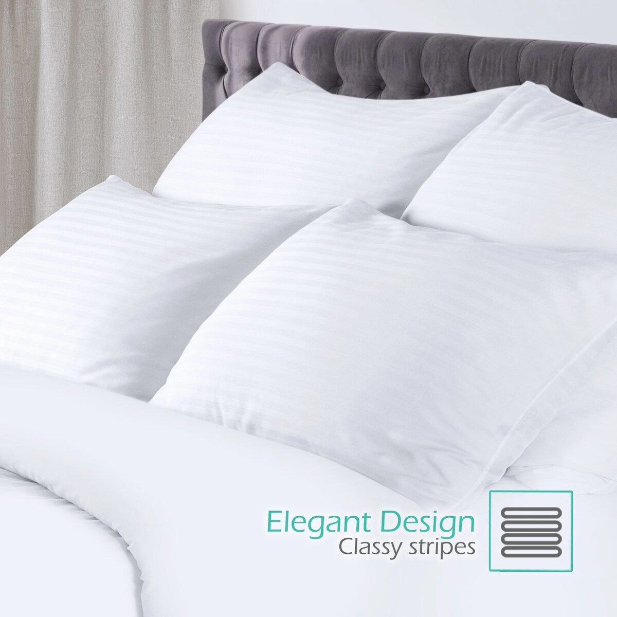 Nestl 100% Cotton Cover Premium Down Alternative Body Pillow - 20 x 54 Inches