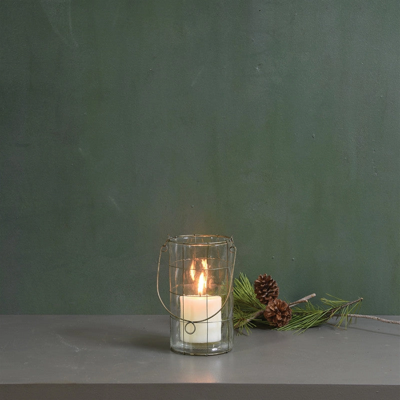 Nils Lantern, Glass - Lrg