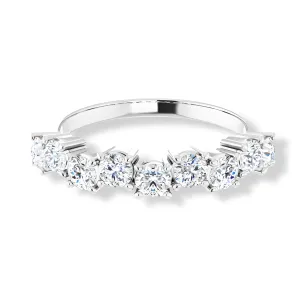 Nine Stone Round Diamond Anniversary Band