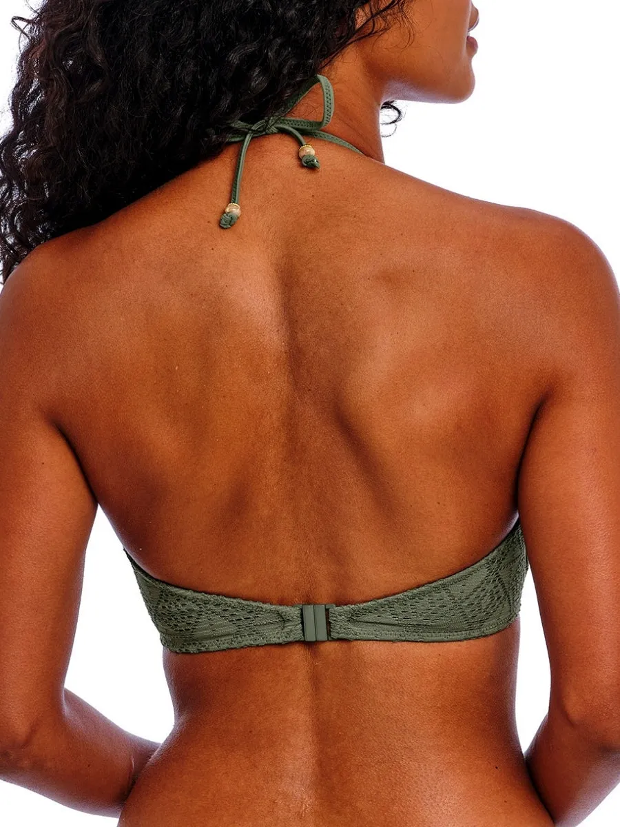 Nomad Nights Halterneck Bikini Top - Sage