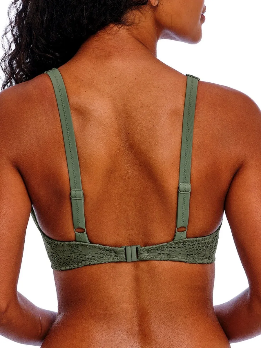 Nomad Nights High Apex Bikini Top - Sage