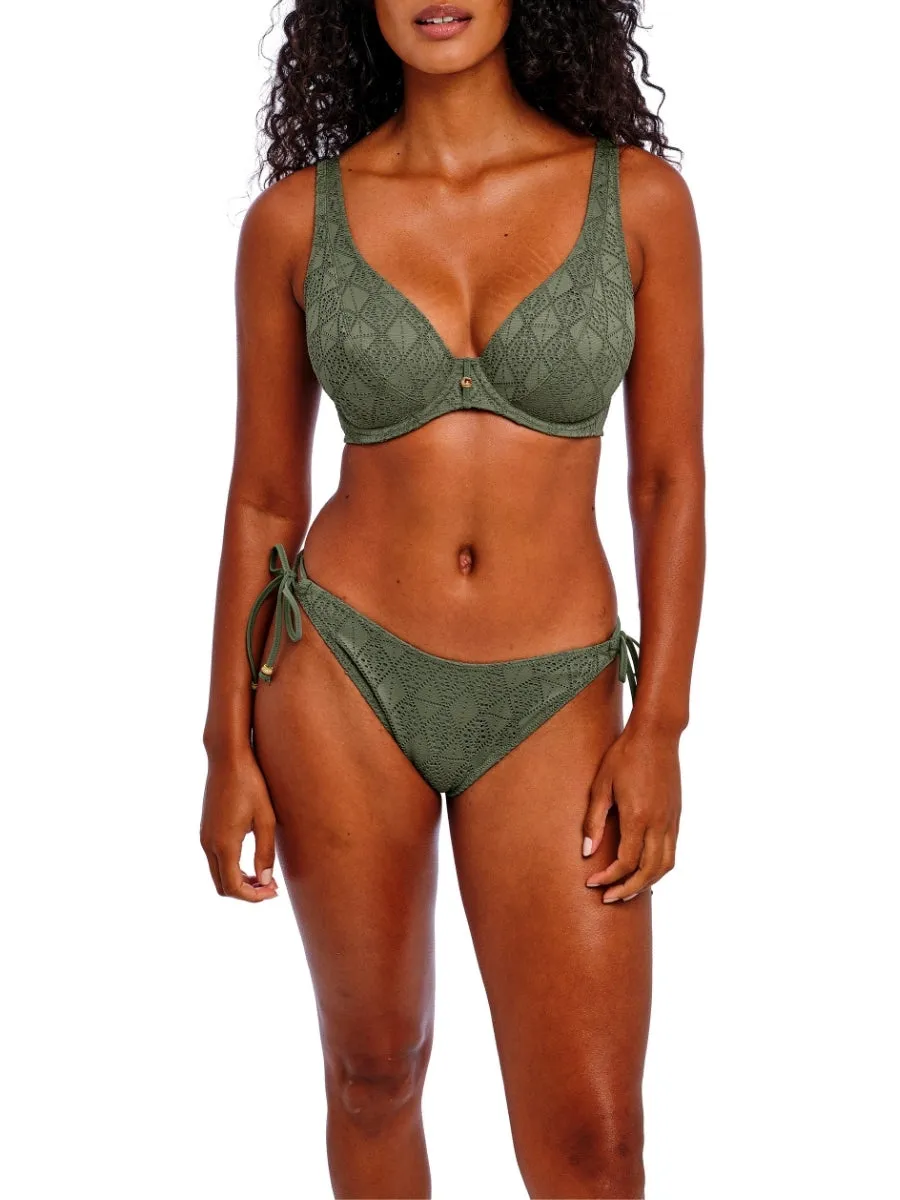 Nomad Nights High Apex Bikini Top - Sage
