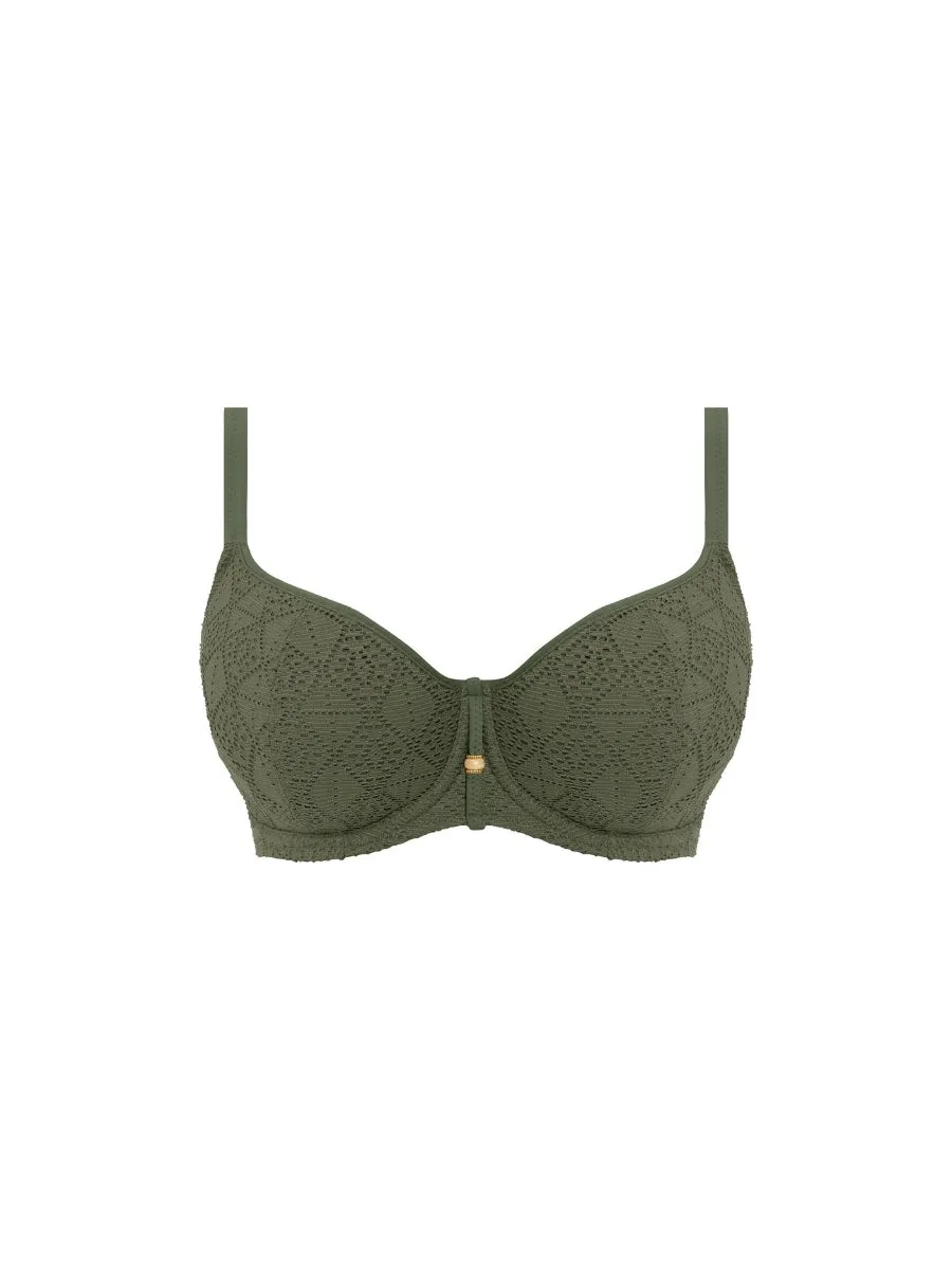 Nomad Nights Sweetheart Bikini Top - Sage