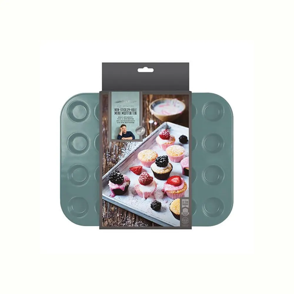 Non-Stick Muffin Tin 24 Holes, Atlantic Green, Jamie Oliver Kitchenware | The Homeware Outlet