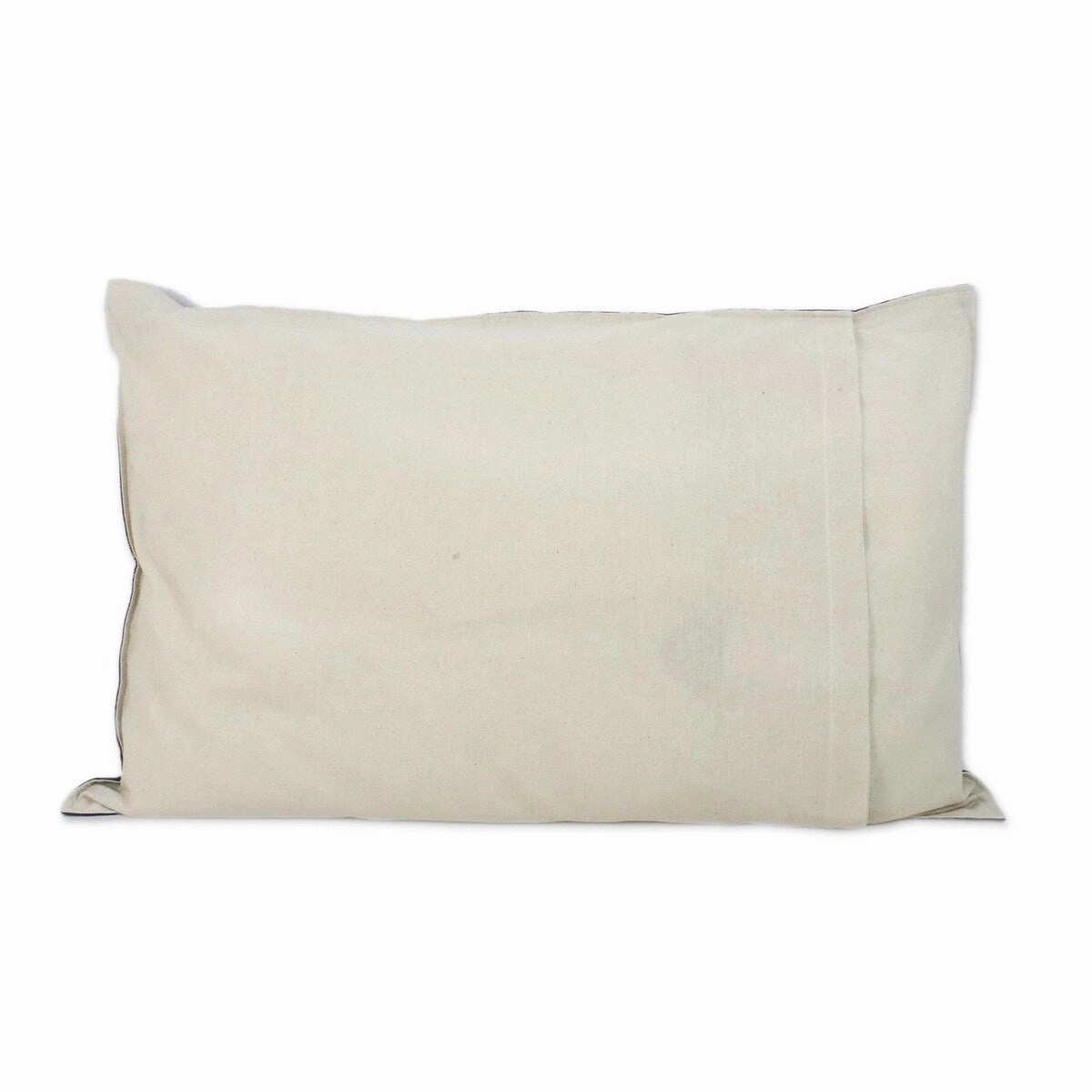 Novica Handmade Indigo Forever Batik Cotton Pillow Sham