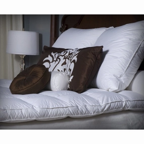 Ogallala Hypodown Mattress Enhancer 600-fill Down Featherbed - White mattress pads,mattress topper,bed protection