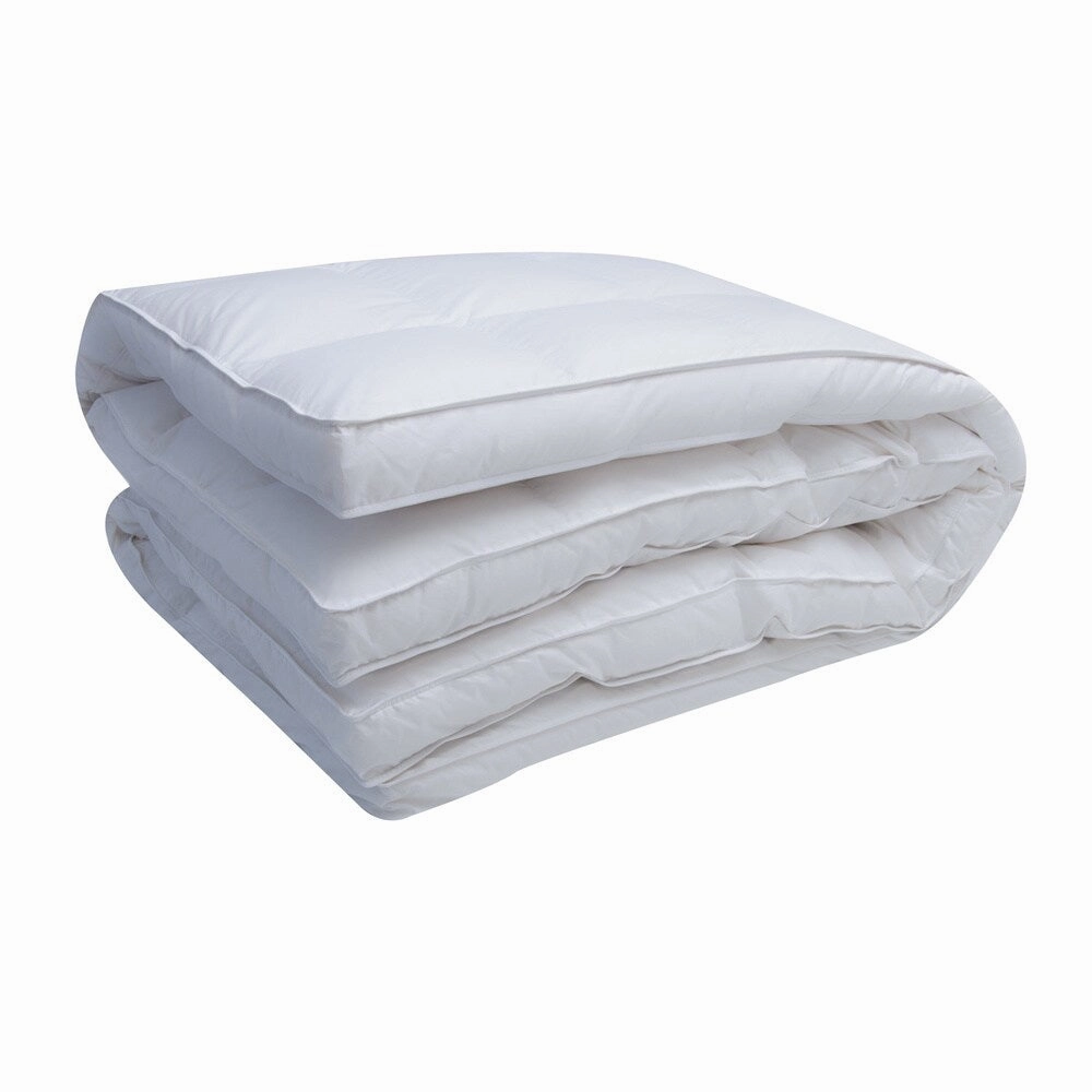 Ogallala Hypodown Mattress Enhancer 600-fill Down Featherbed - White