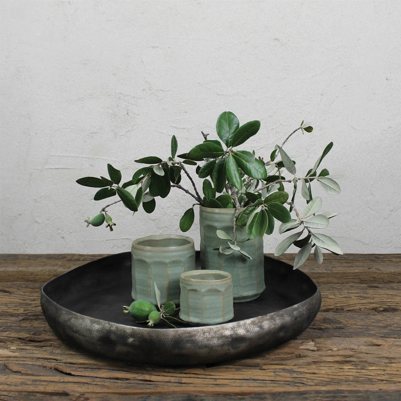 Olive Cachepot, Ceramic - Lrg