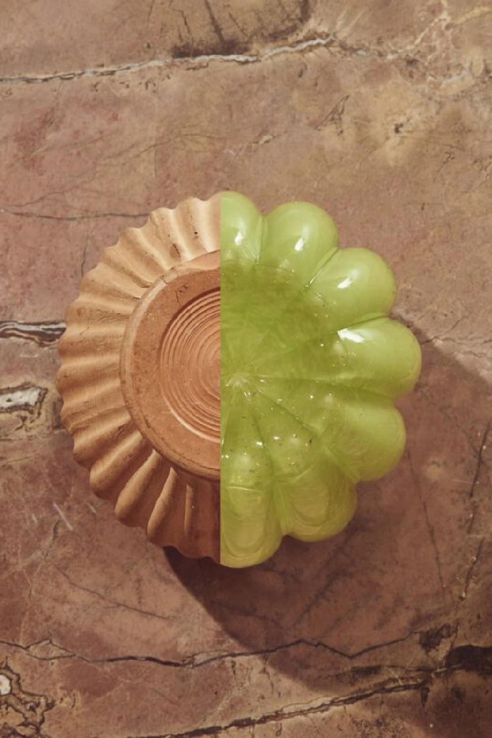 Olive Green Glass Vase M | Pols Potten Melon