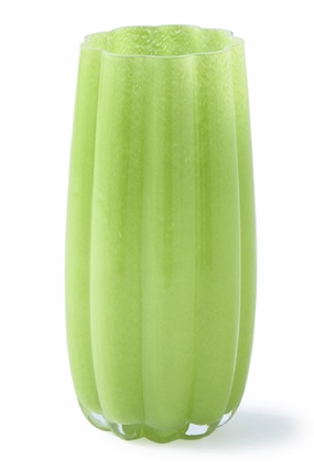 Olive Green Glass Vase M | Pols Potten Melon Vase,Glass Vase