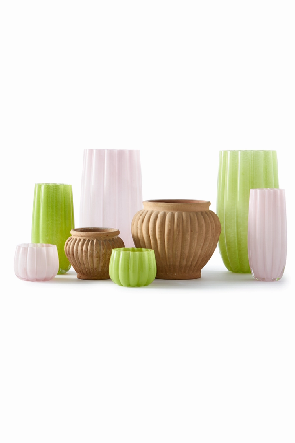 Olive Green Glass Vase M | Pols Potten Melon