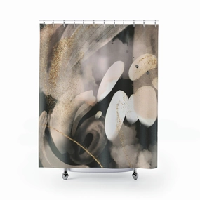Ombre Shower Curtain | Beige Ombre, Black Gray Lighting,Home Lighting