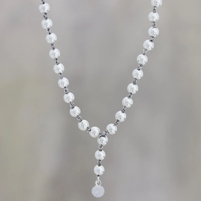 On Reflection Long Sterling Silver Y-Necklace