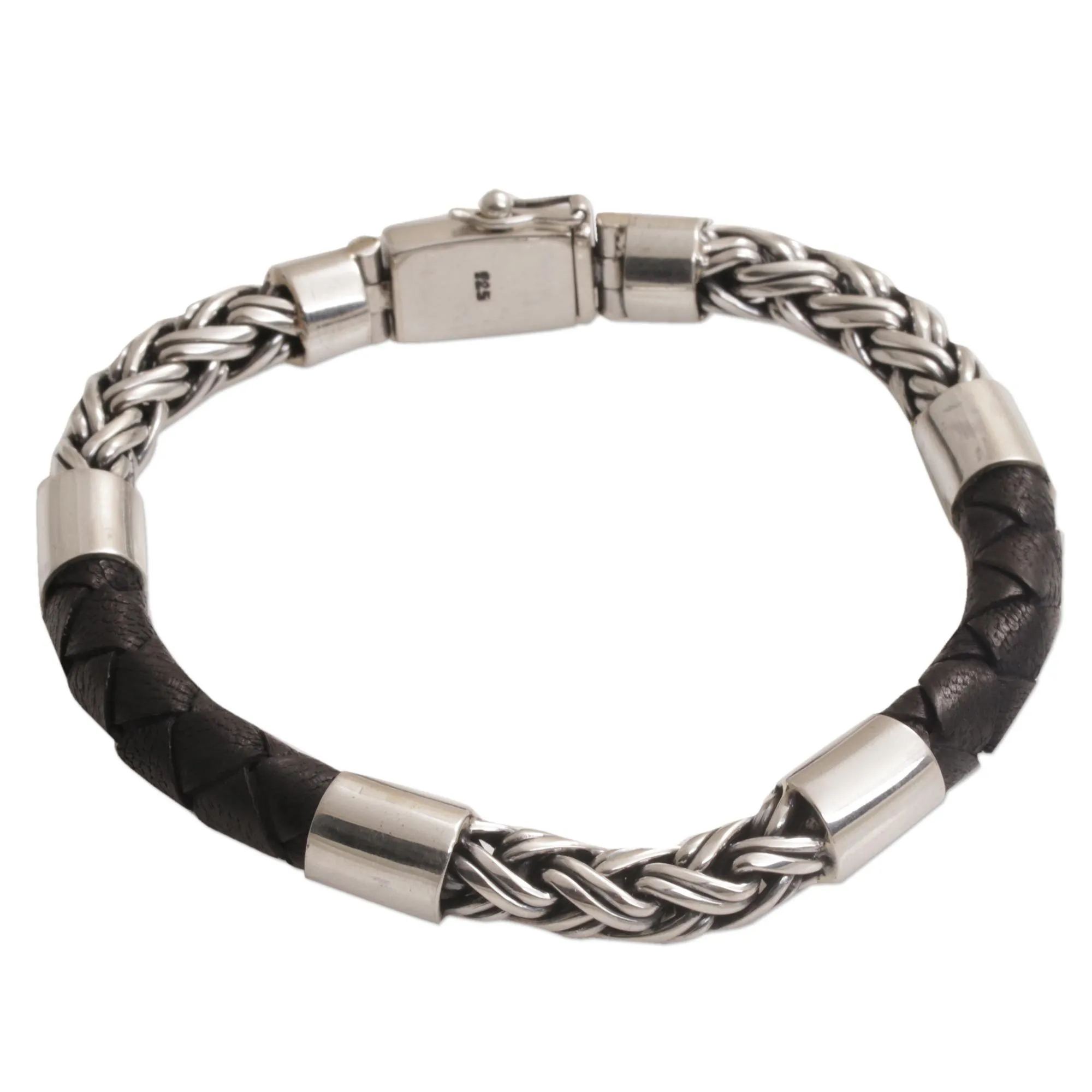One Strength Leather Bracelet