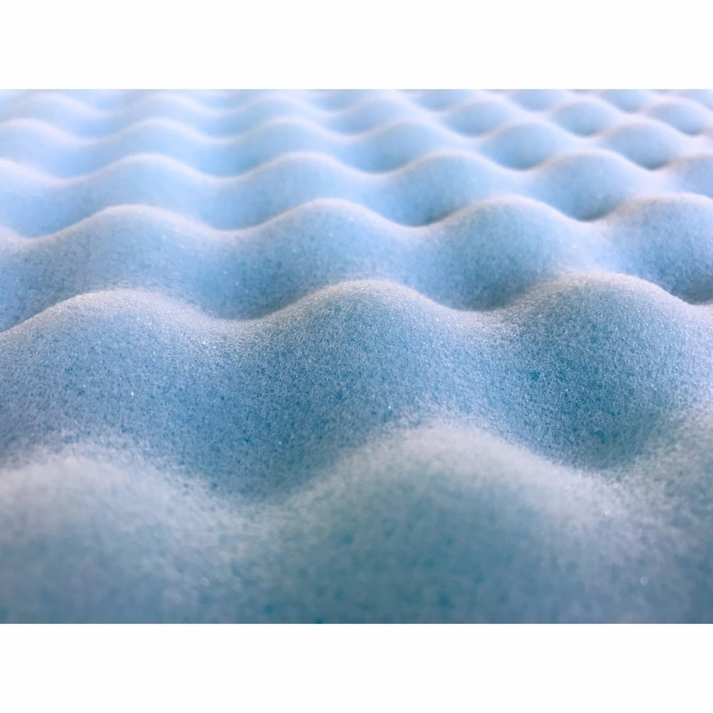 Onetan,1-inch High Density Convoluted Egg Shell Breathable Cool Gel Foam Topper,Adds Comfort to Mattress,