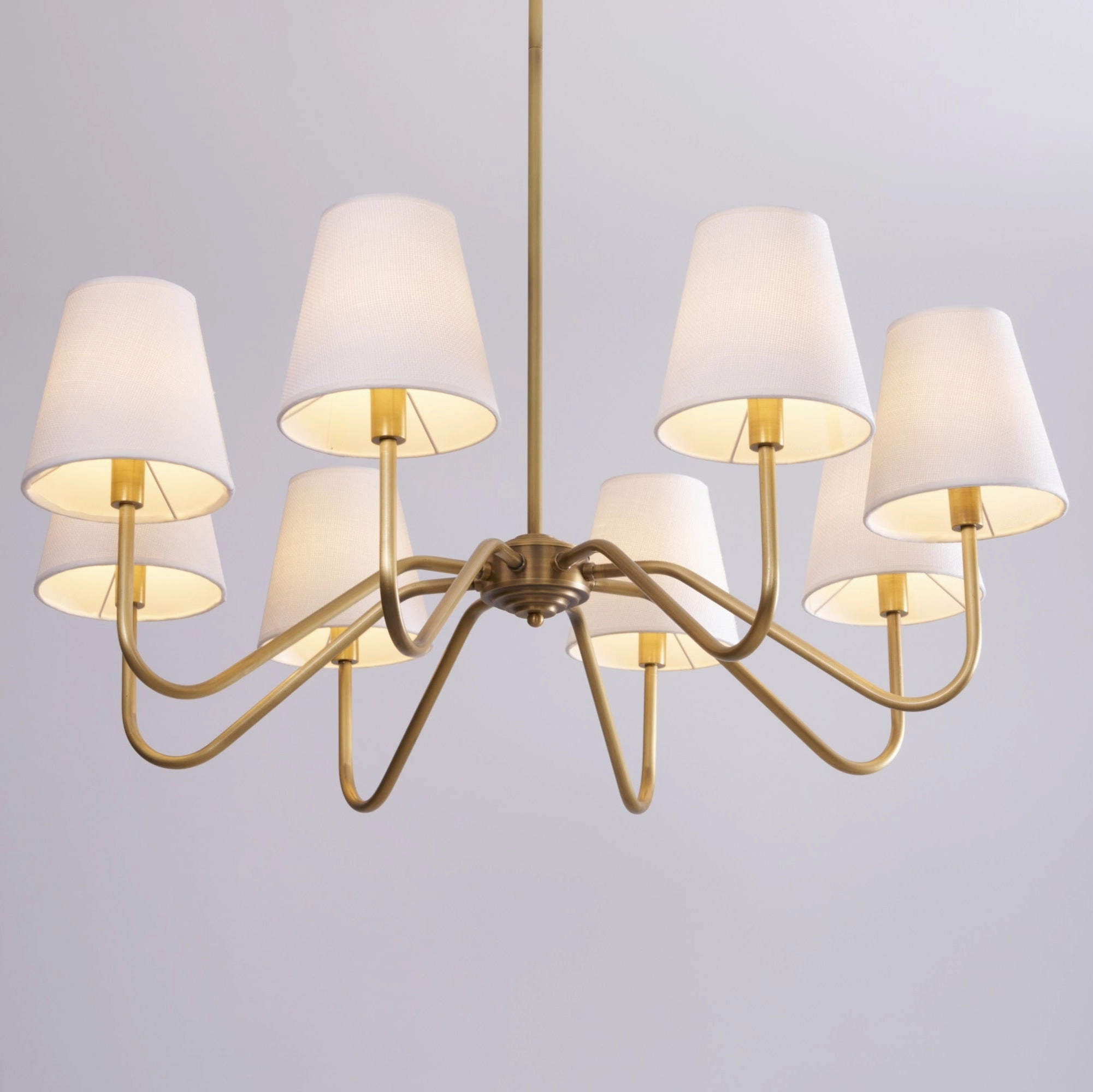 Opaluxe Brass Chandelier