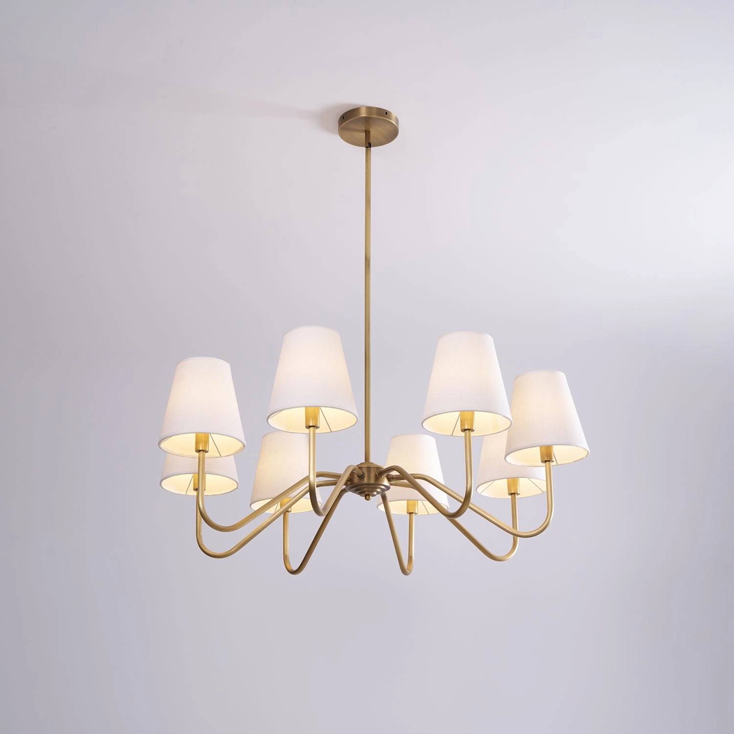 Opaluxe Brass Chandelier