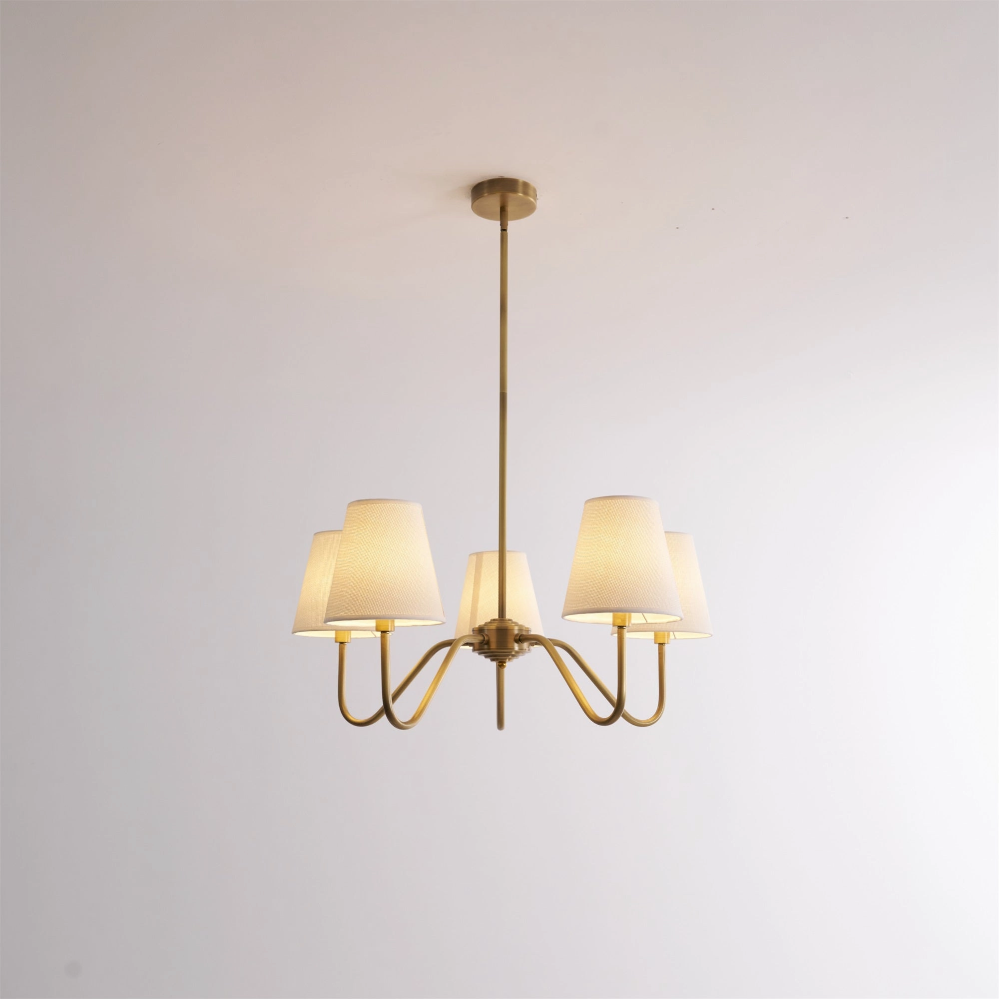Opaluxe Brass Chandelier