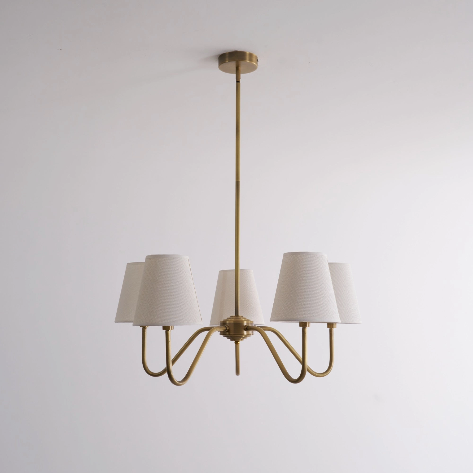 Opaluxe Brass Chandelier