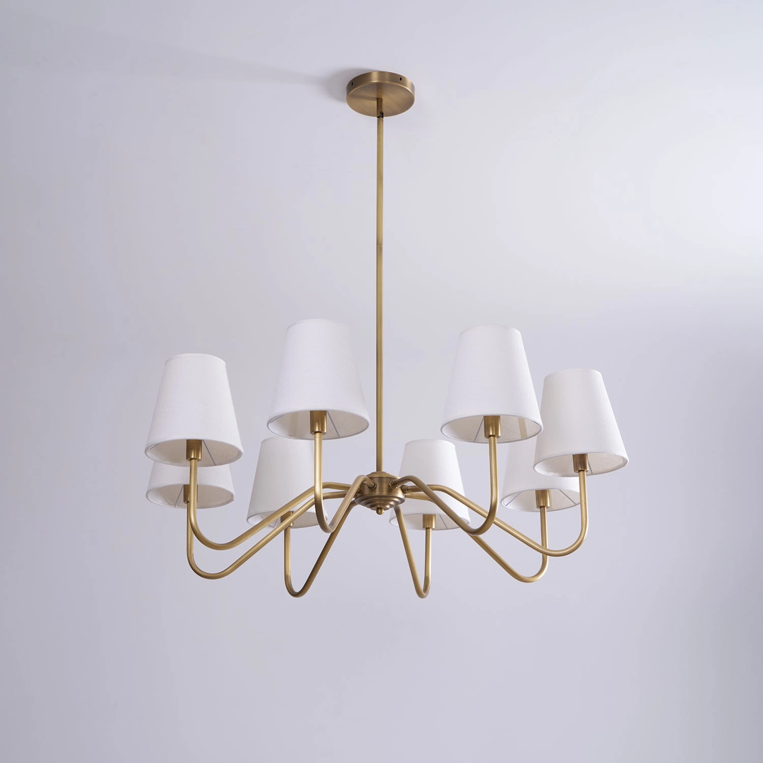Opaluxe Brass Chandelier