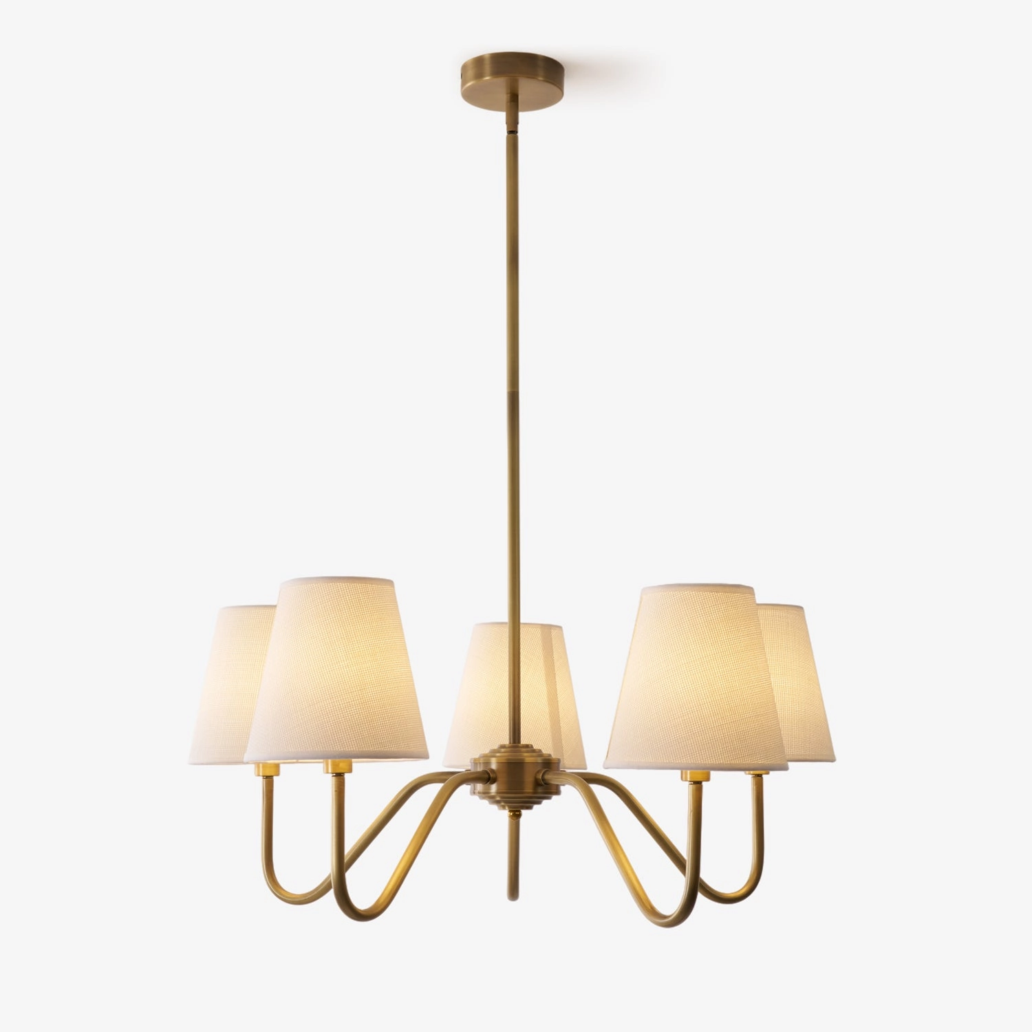 Opaluxe Brass Chandelier