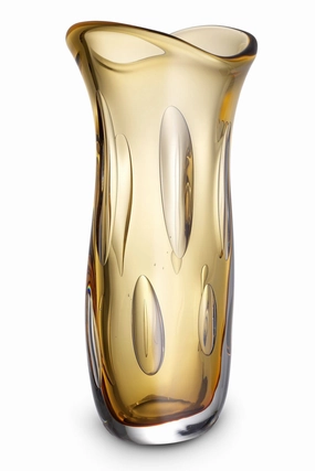 Orange Handblown Glass Vase | Eichholtz Matteo L Vase,Glass Vase