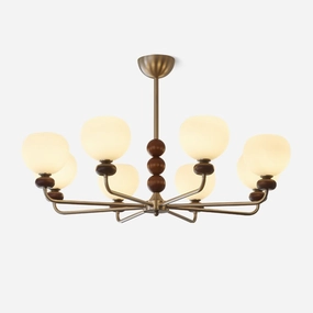 Orb Walnut Chandelier chandelier,ceiling light,decorative lighting