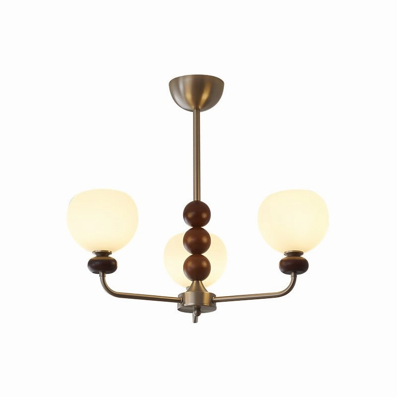 Orb Walnut Chandelier