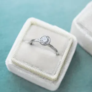 Organic Solitaire Ring