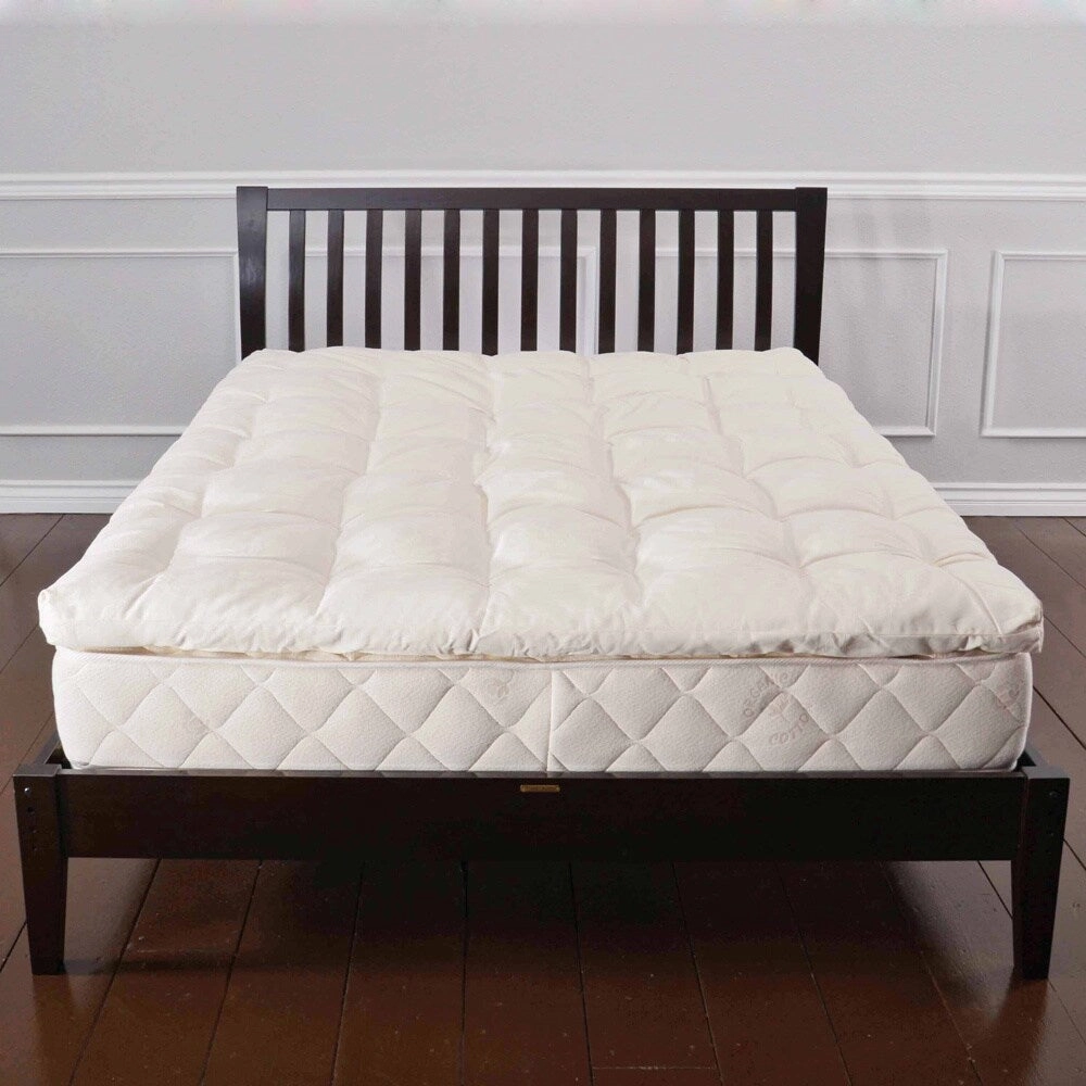 Organic Eco-Valley Wool 3-inch Queen-size Mattress Topper mattress pads,mattress topper,bed protection