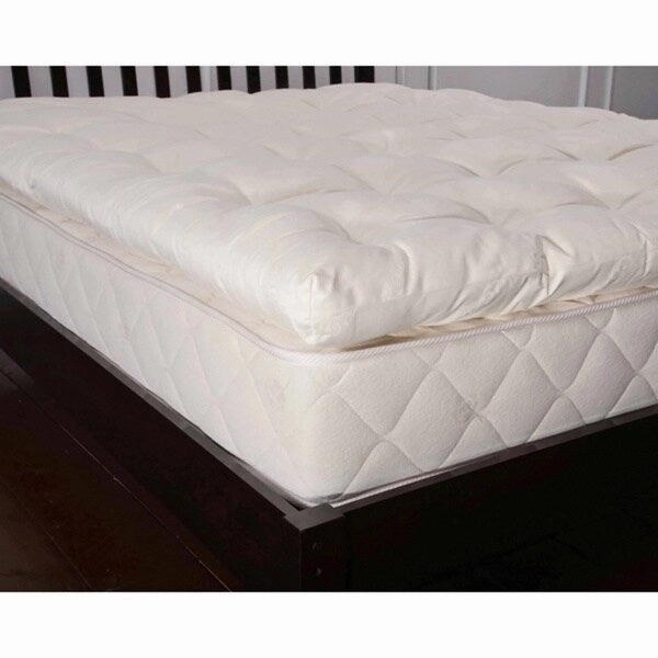 Organic Eco-Valley Wool 3-inch Queen-size Mattress Topper