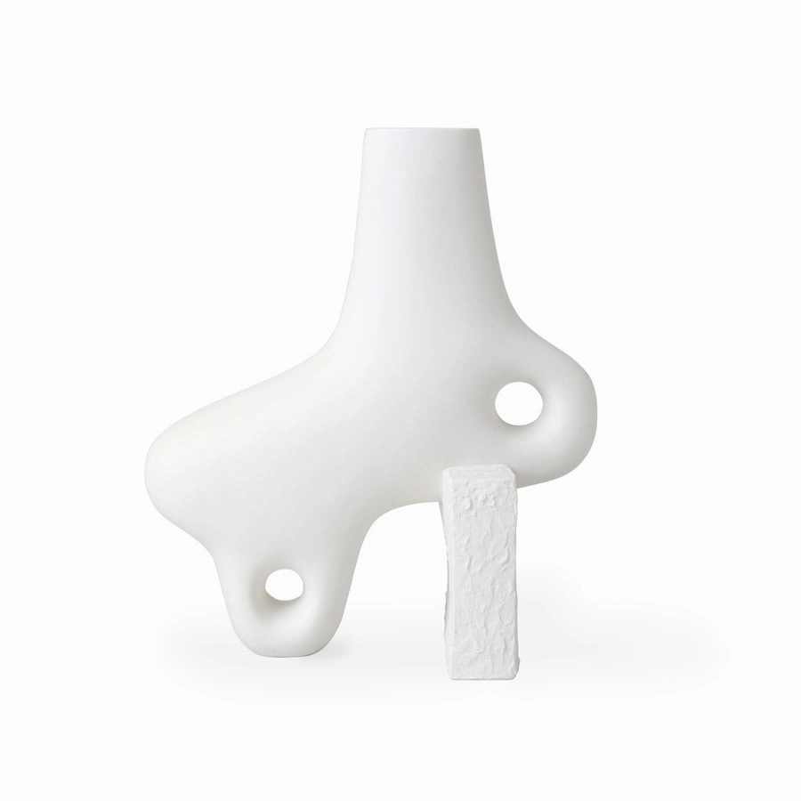 Organic-Shaped Porcelain Vase L | Jonathan Adler Paradox Vase,Glass Vase