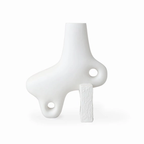 Organic-Shaped Porcelain Vase L | Jonathan Adler Paradox Vase,Glass Vase