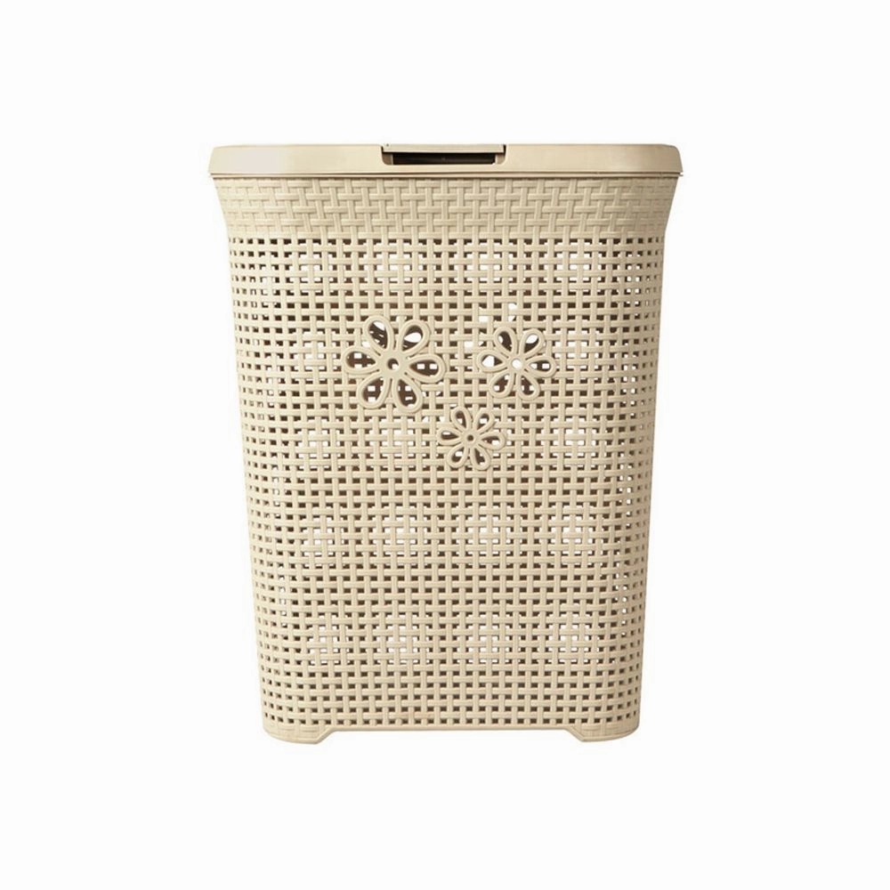 Otima 50L Daisy Plastic Laundry Linen Basket