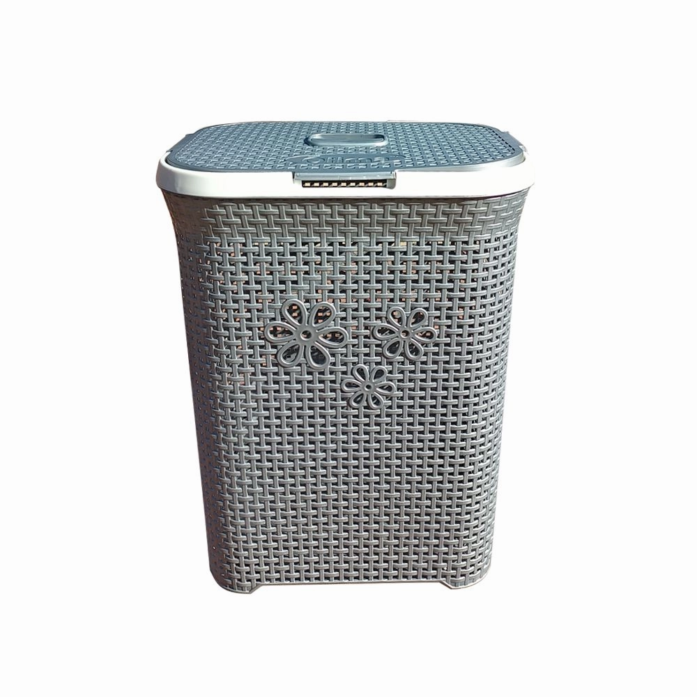 Otima 50L Daisy Plastic Laundry Linen Basket