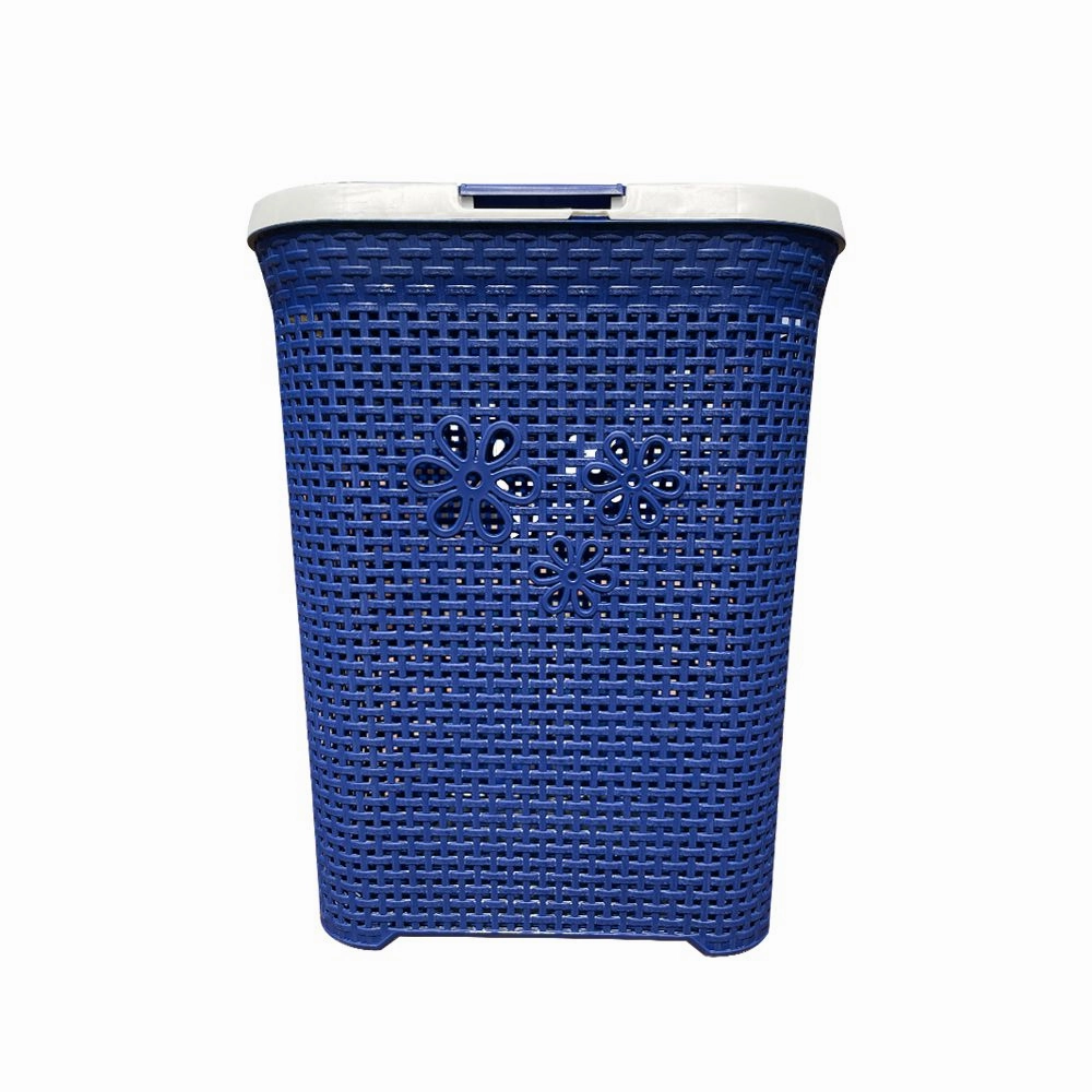 Otima 50L Daisy Plastic Laundry Linen Basket fabric hamper,portable laundry bin,laundry storage