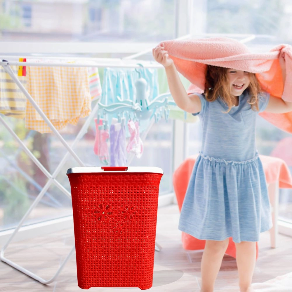 Otima 50L Daisy Plastic Laundry Linen Basket