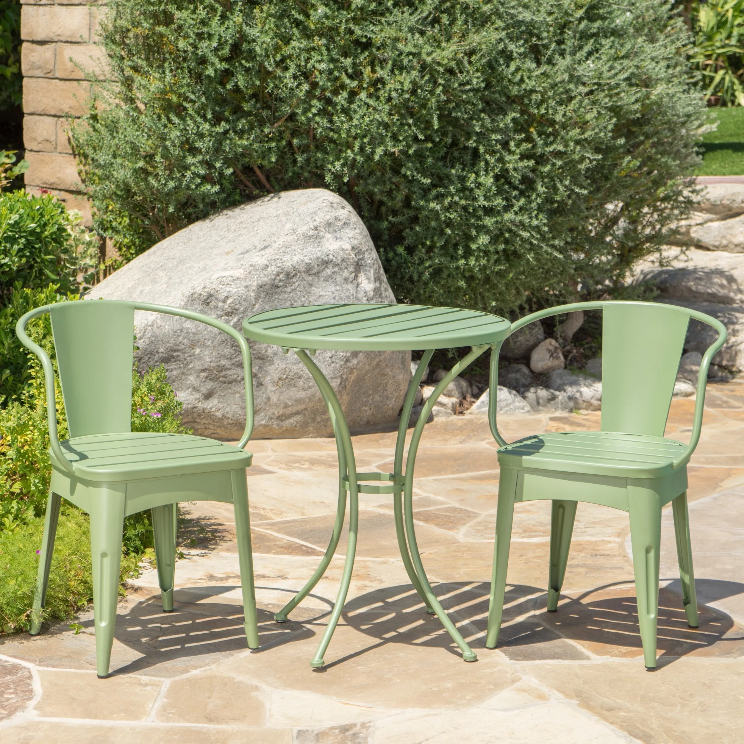 Outdoor 3 Piece Iron Bistro Set - NH350103