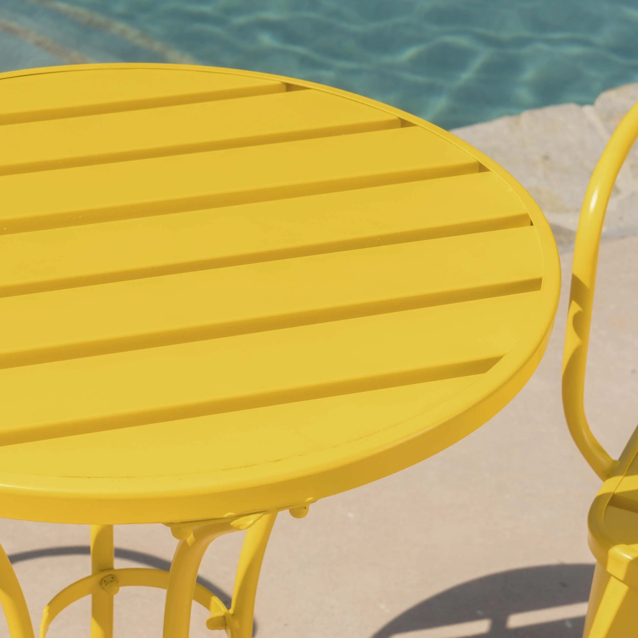 Outdoor 3 Piece Iron Bistro Set - NH350103