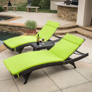 Outdoor 3pc Adjustable Chaise Lounge Chair Set - NH996592 patio chairs, outdoor seating