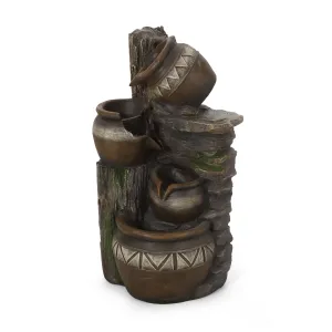 Outdoor 4 Tier Jar Fountain - NH030413 patio chairs, outdoor seating