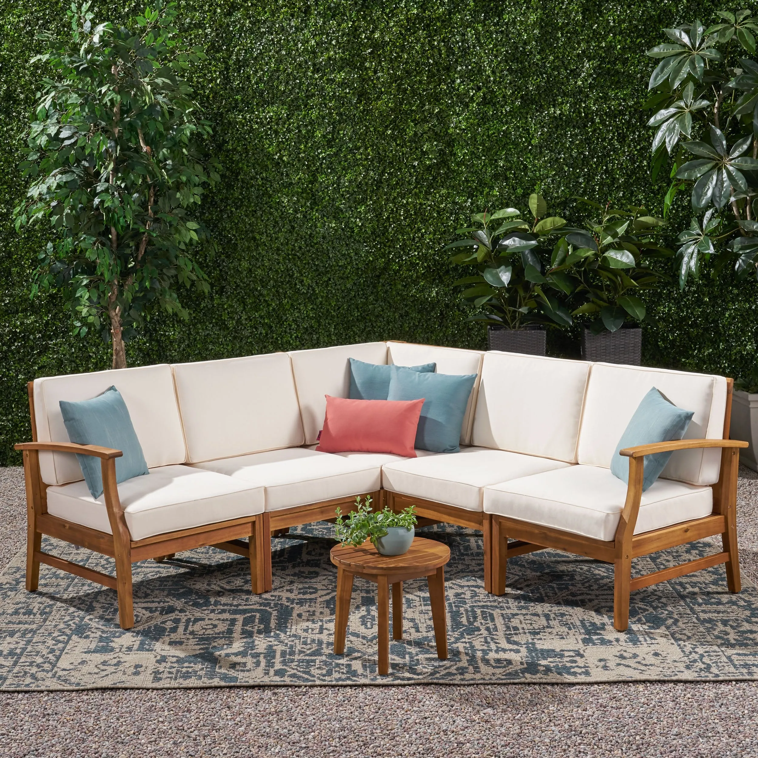 Outdoor 5 Piece Chat Set with Water Resistant Cushions - NH539003 patio chairs, outdoor seating