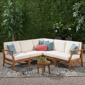 Outdoor 5 Piece Chat Set with Water Resistant Cushions - NH539003 patio chairs, outdoor seating