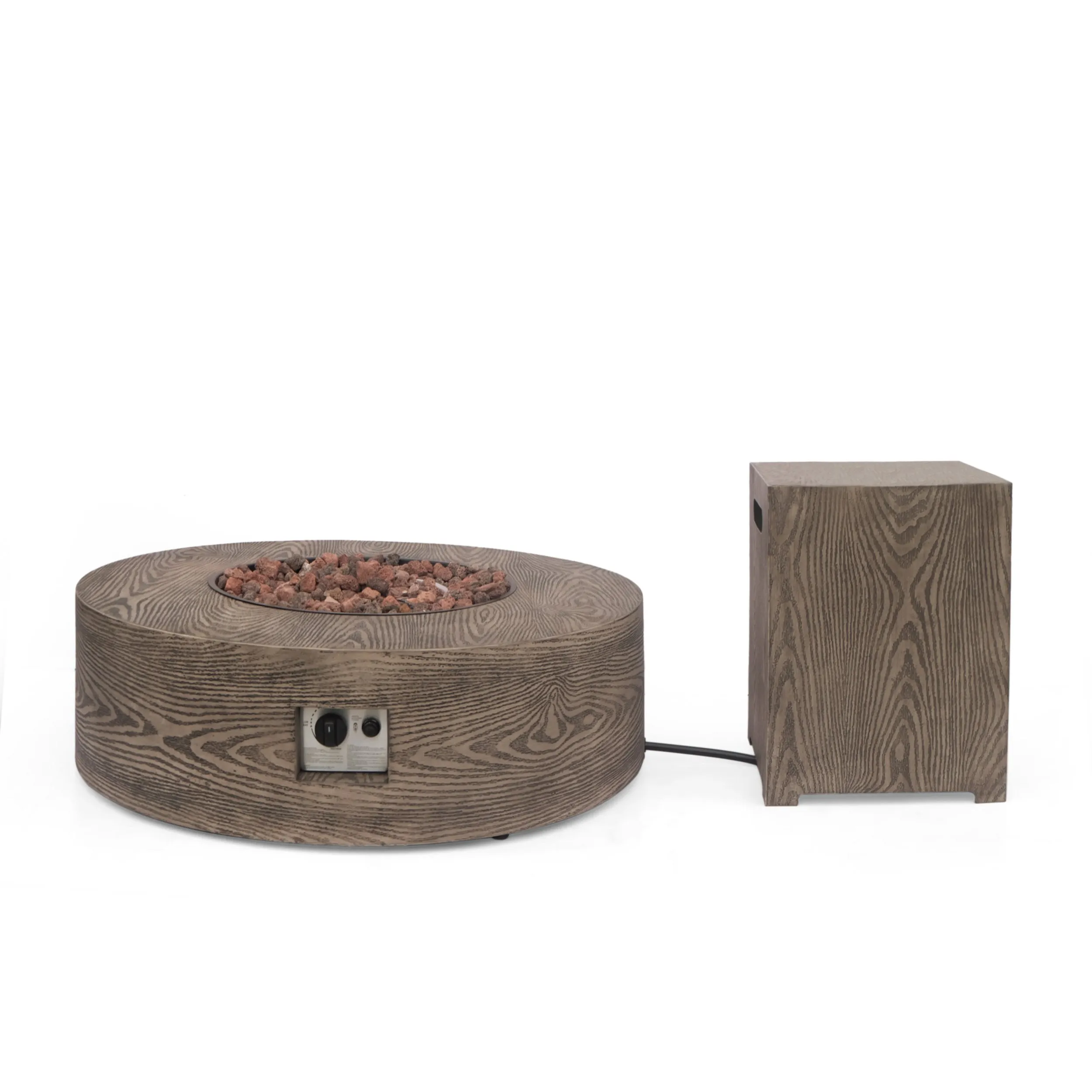 Outdoor 50,000 BTU Round Fire Pit with Tank Holder - NH540413 patio chairs, outdoor seating