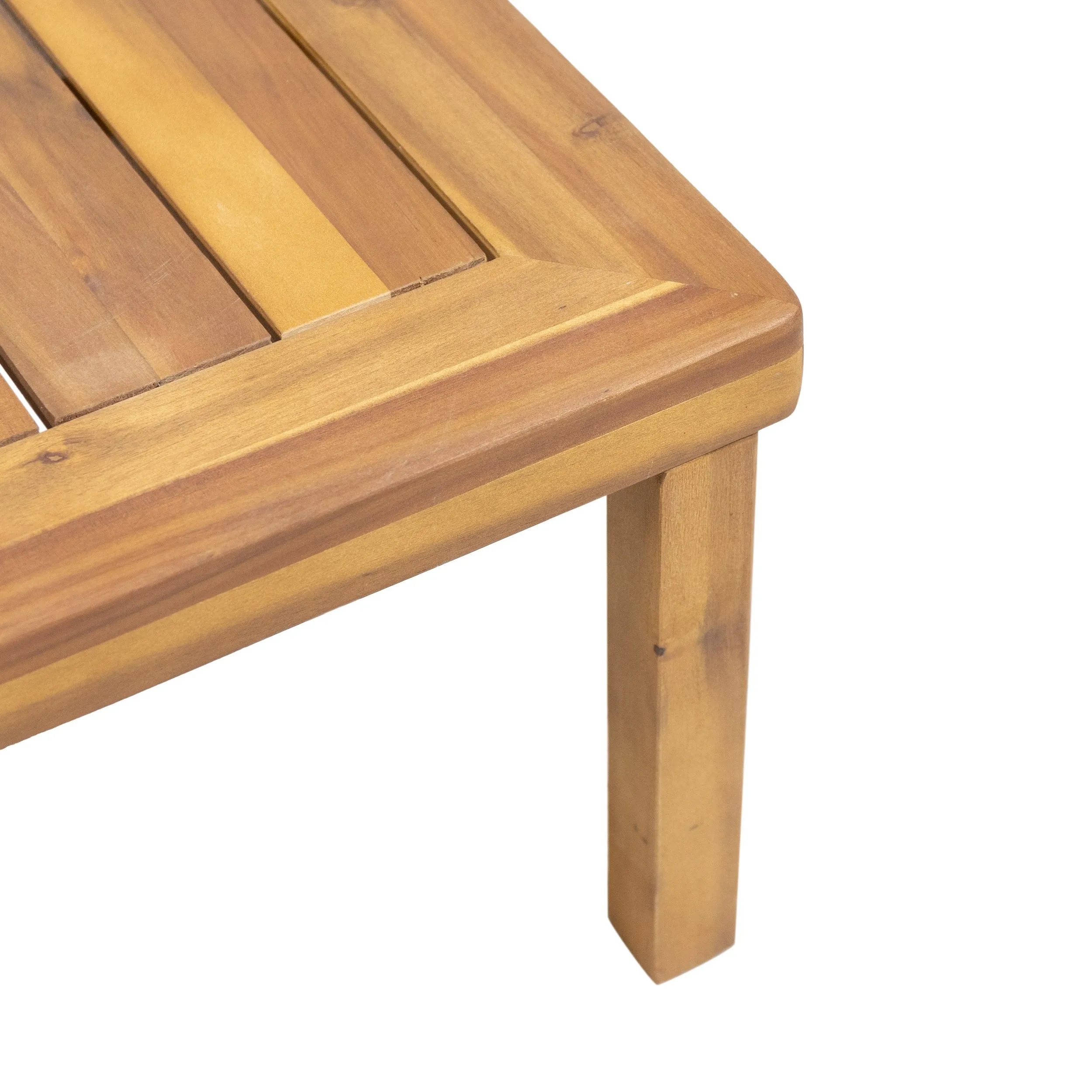 Outdoor Acacia Wood 4 Seater Chat Set with Cushions - NH150413