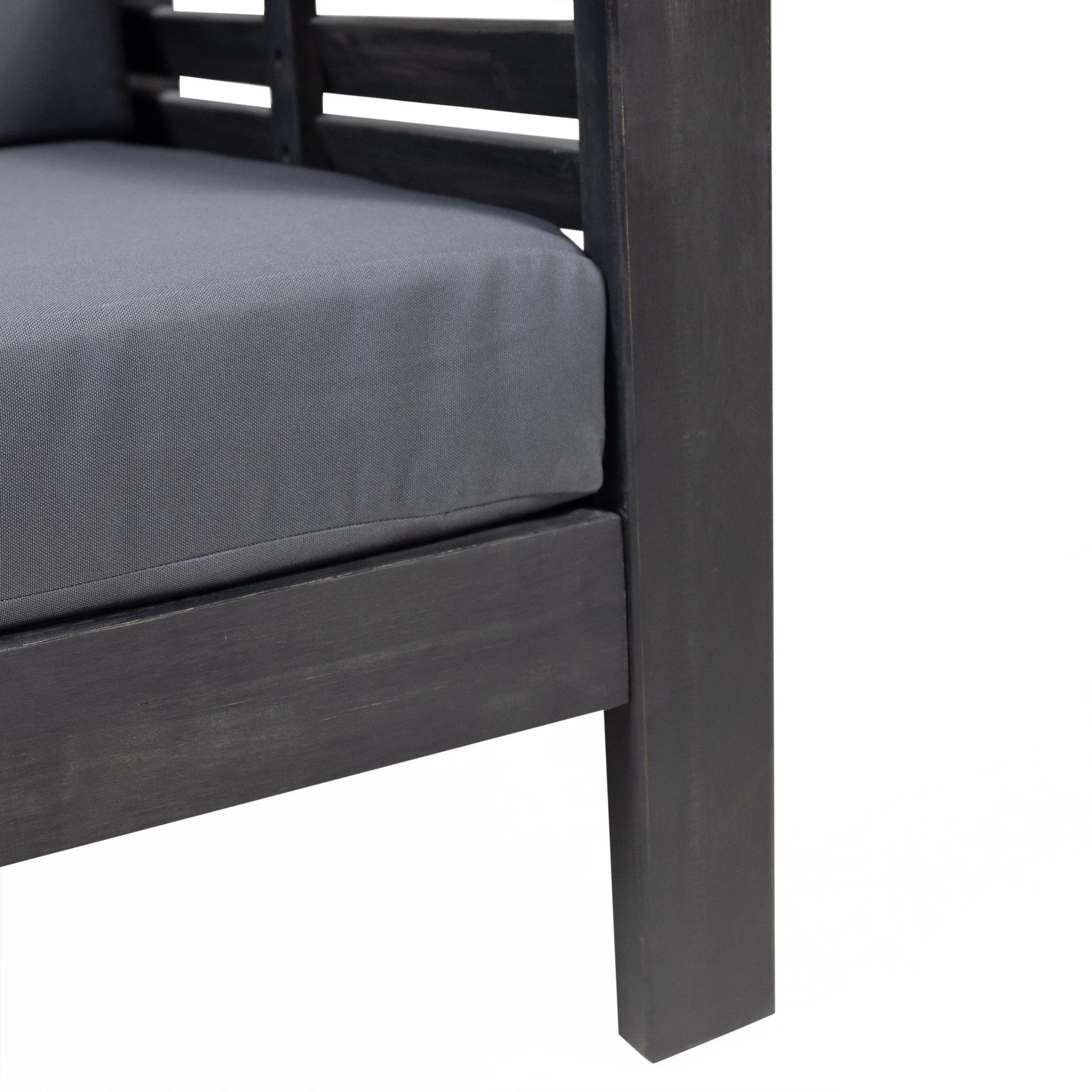 Outdoor Acacia Wood 4 Seater Chat Set with Cushions - NH150413